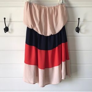 Double Zero Juniors strapless dress NWT